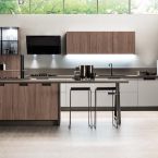 ar cucina Primavera legno con penisola e sgabelli offerta Sicilia Messina Catania 13